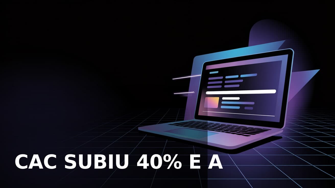 CAC subiu 40% e a conta está sob revisão: causas cruzadas que ninguém explica